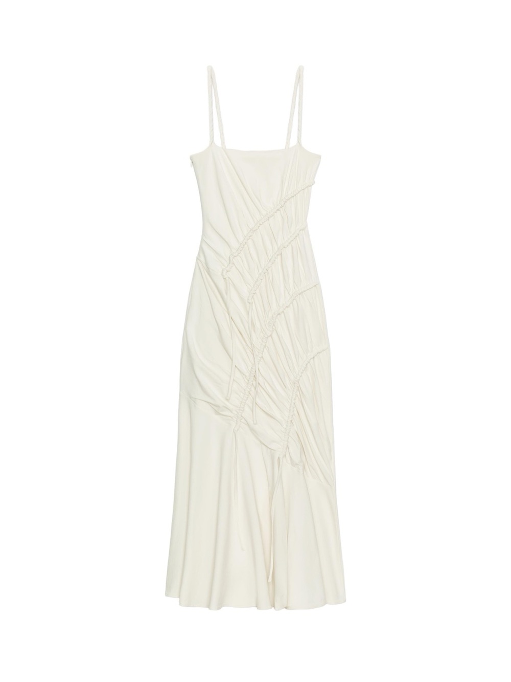 ZARA LONG DRAPED DRESS - Picture 4 of 7